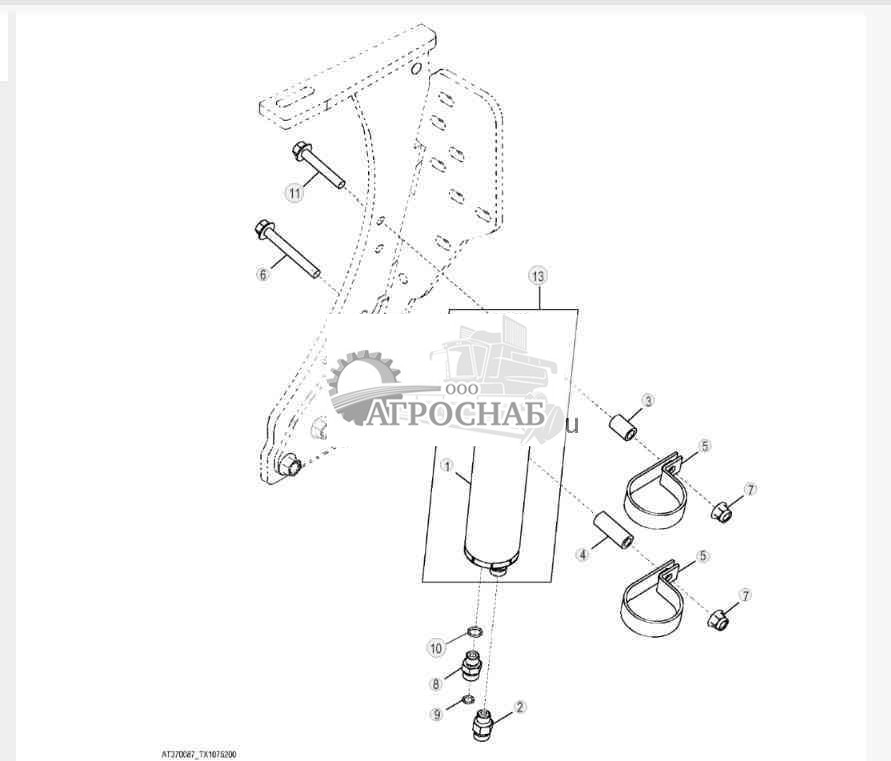 Аккумулятор тормозной системы (захват) 